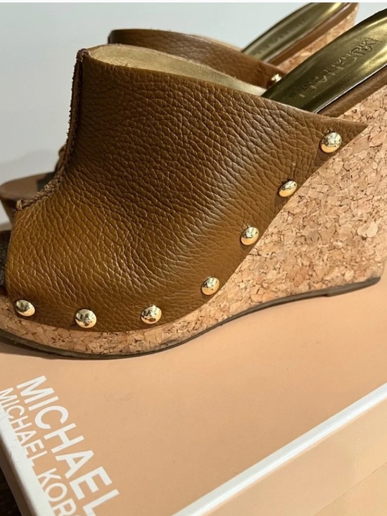 Michael Kors Shoes - Michael Kors Belinda Wedge Platform Slides